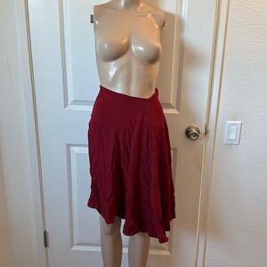 Plein Sud Red Asymmetrical Skirt